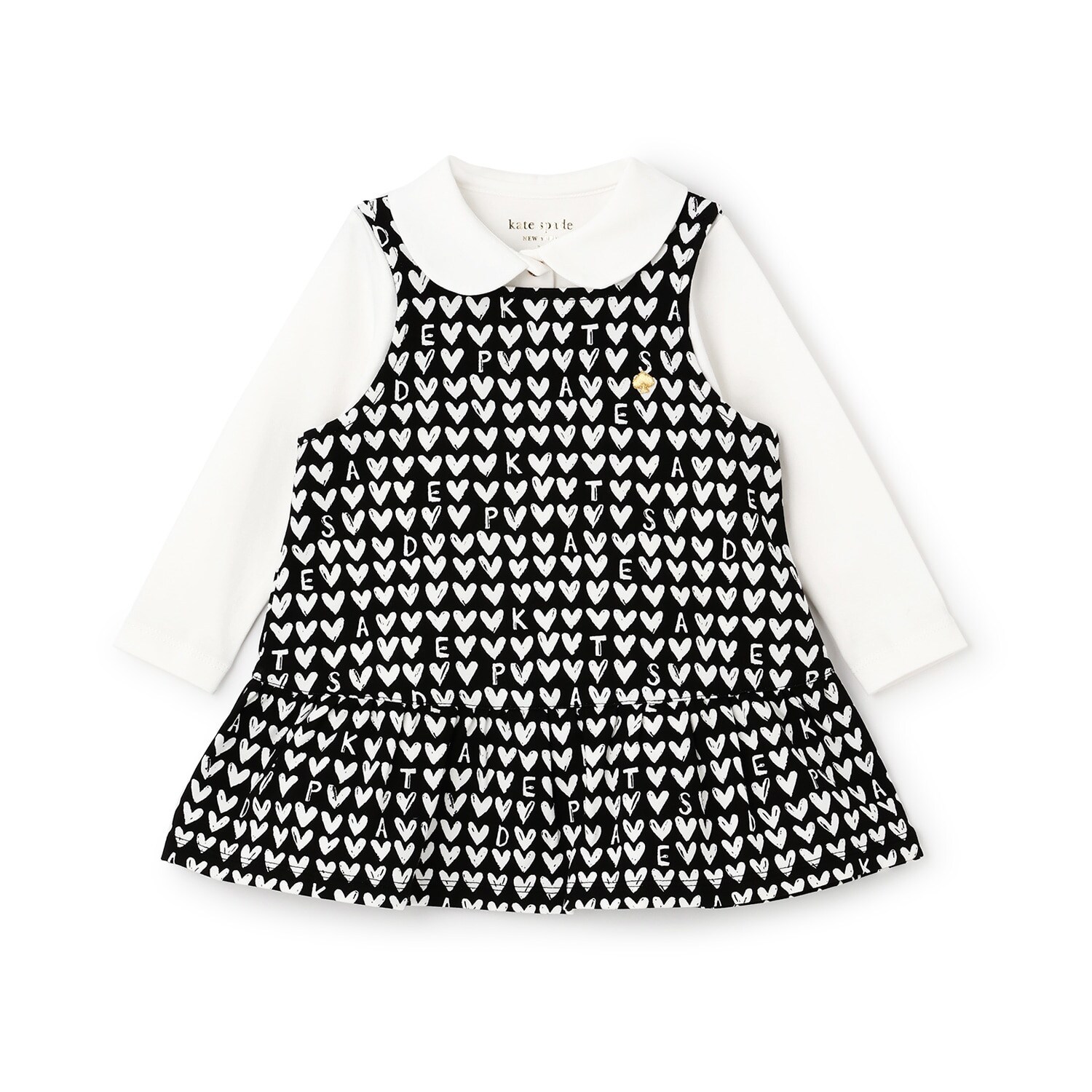 ロゴハートジャンパースカート＆カットソーセット