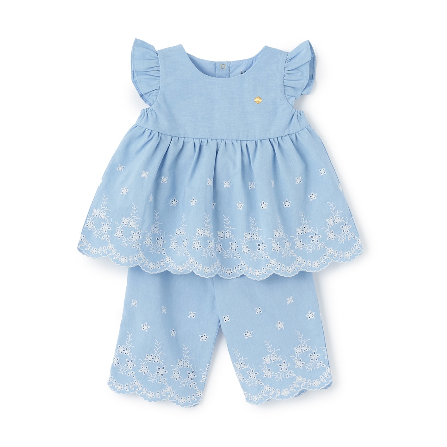 フローラルエンブロイダリーチュニック＆パンツセット