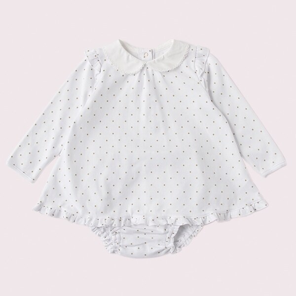 タイニー スペード ドット ドレス ウィズ パンツ