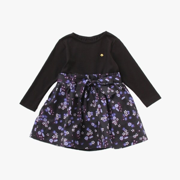 トドラー  スモールフラワーズミックスメディアドレス