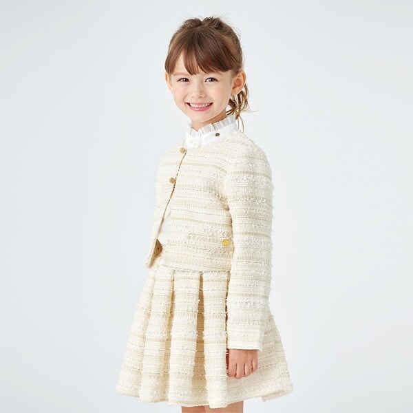 トドラー  ミックスツイードスカート