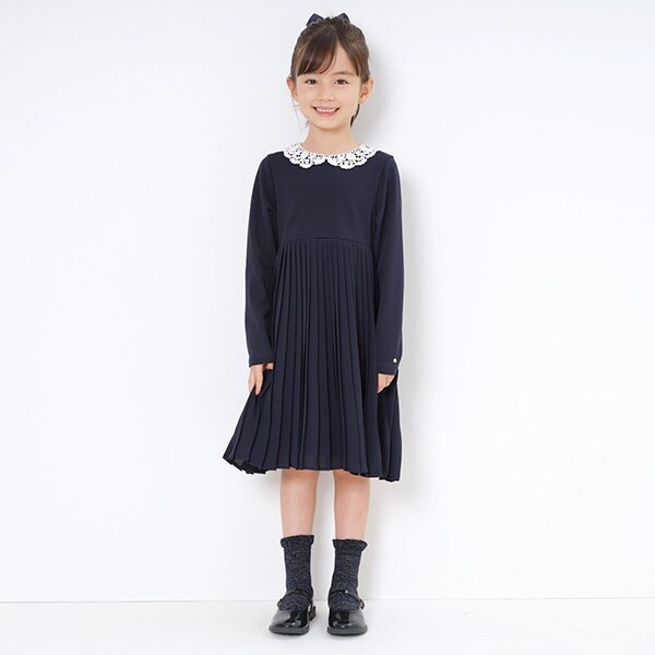 トドラー レースカラーワンピース