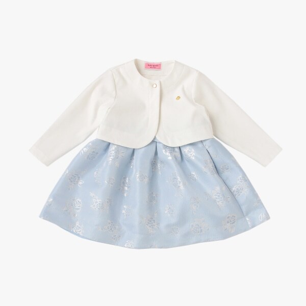 トドラー フラワージャガードワンピース
