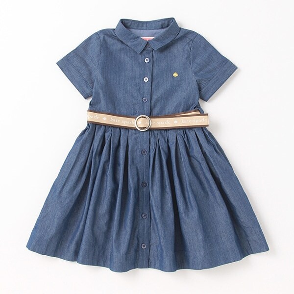 トドラー ロゴベルトシャツワンピース