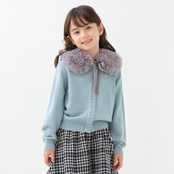 インファント・トドラー ファーティペットカーディガン