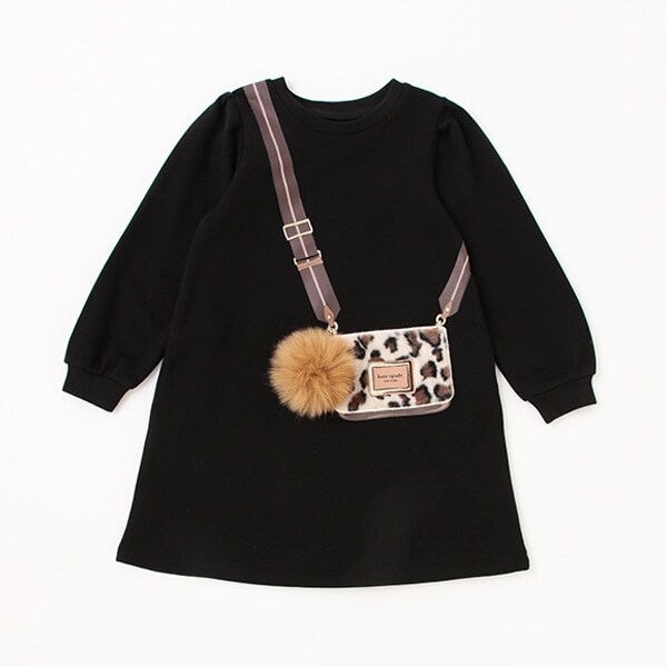 トドラー トロンプルイユファーショルダーバッグワンピース