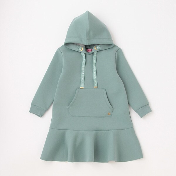 トドラー ダブルニットフードワンピース