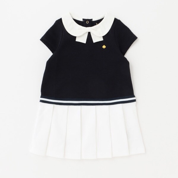 インファント・トドラー ボウカラープリーツワンピース