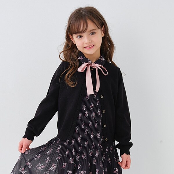 トドラー スカラップカーディガン