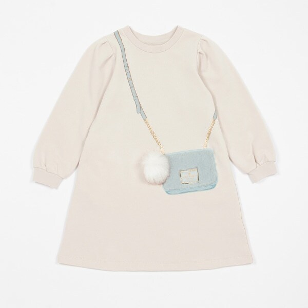 トドラー トロンプルイユクロスボディワンピース