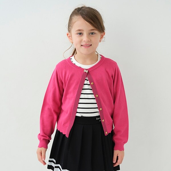 トドラー ボウビジューカーディガン