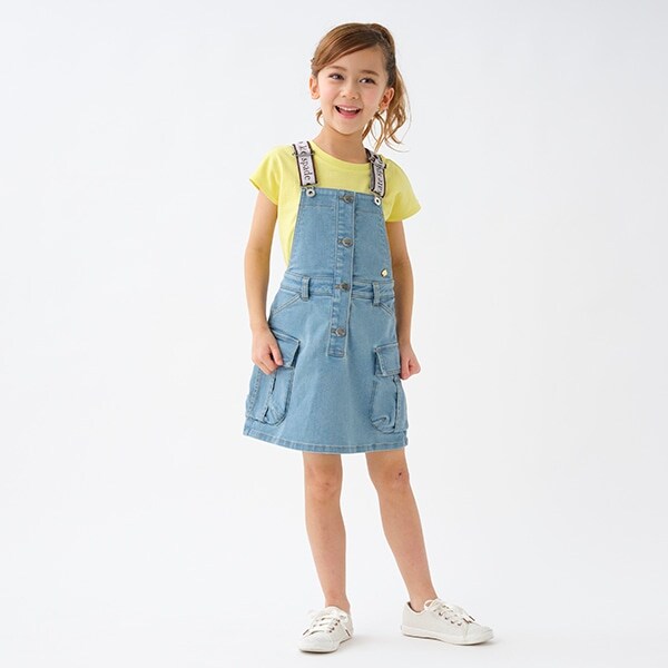トドラー ロゴベルトジャンパースカート