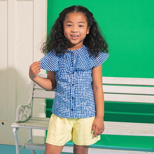 トドラー デイジーギンガムブラウス