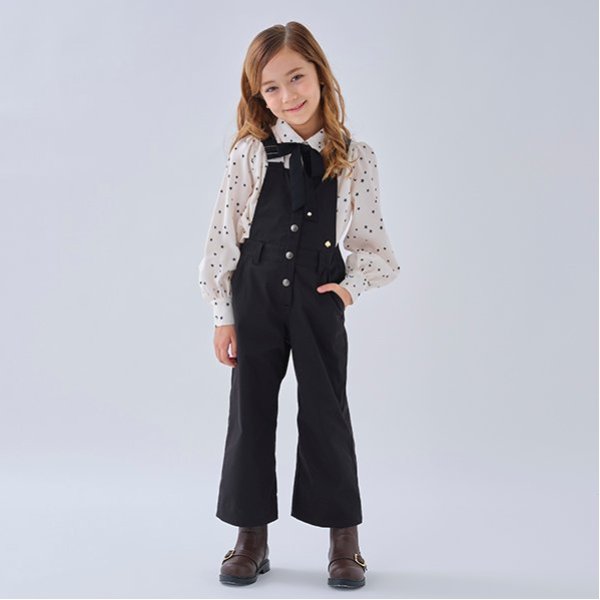 トドラー 前開きサロペット