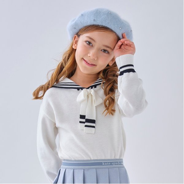 トドラー セーラーカラーニット