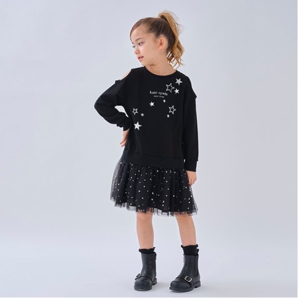 トドラー スターズ&ムーンドッキングワンピース