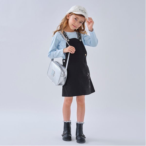 トドラー スターロゴベルトジャンパースカート