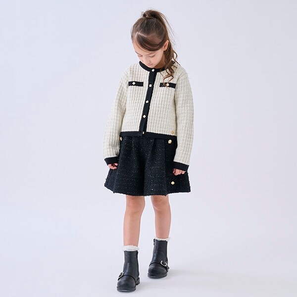 トドラー ツイードキュロットスカート