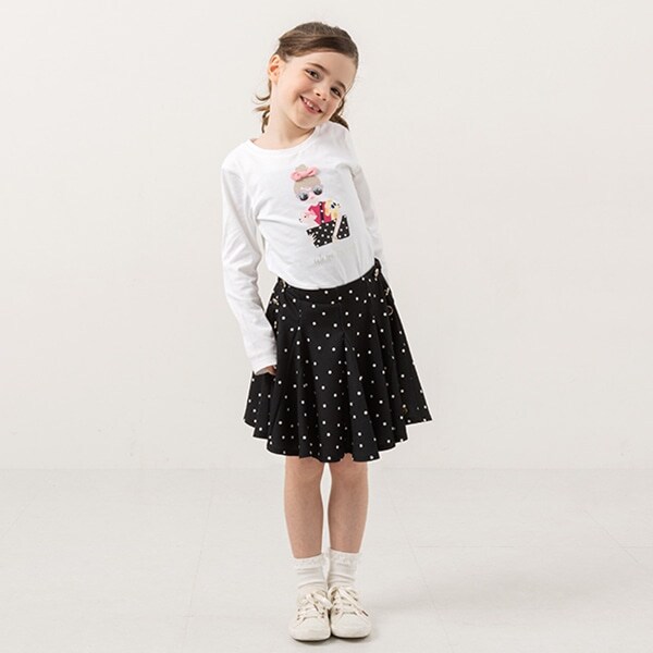 トドラー ドットカットスカート