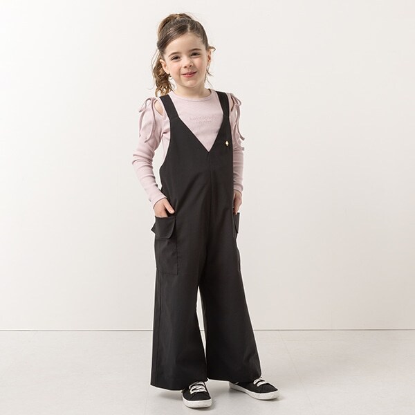 トドラー サイドポケットサロペット