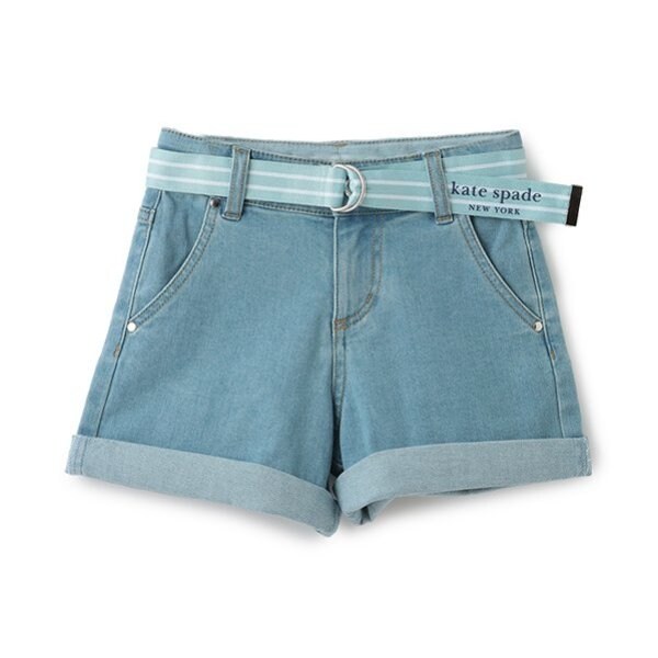 トドラー ロゴベルトデニムショートパンツ