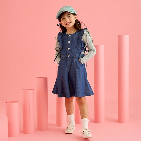 トドラー サイドカットアウトワンピース