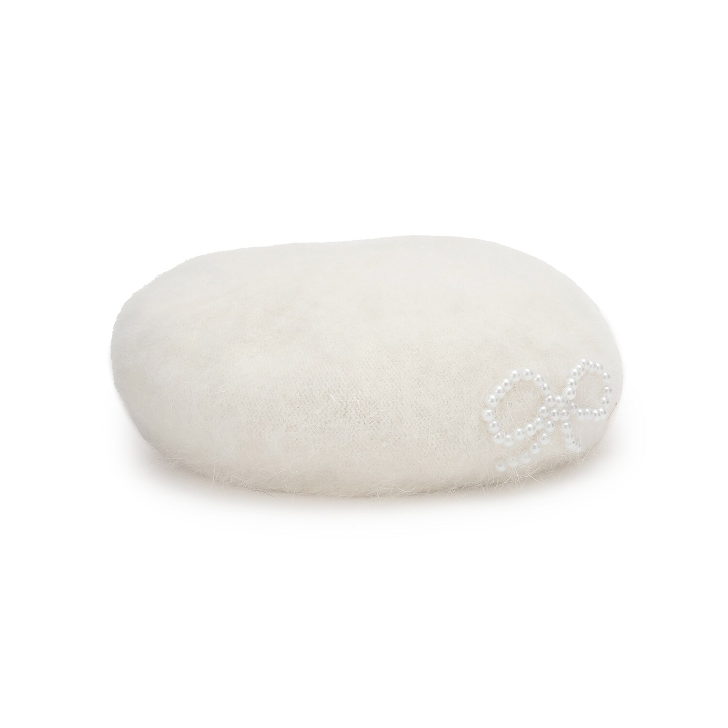 パールボウ起毛ベレー帽