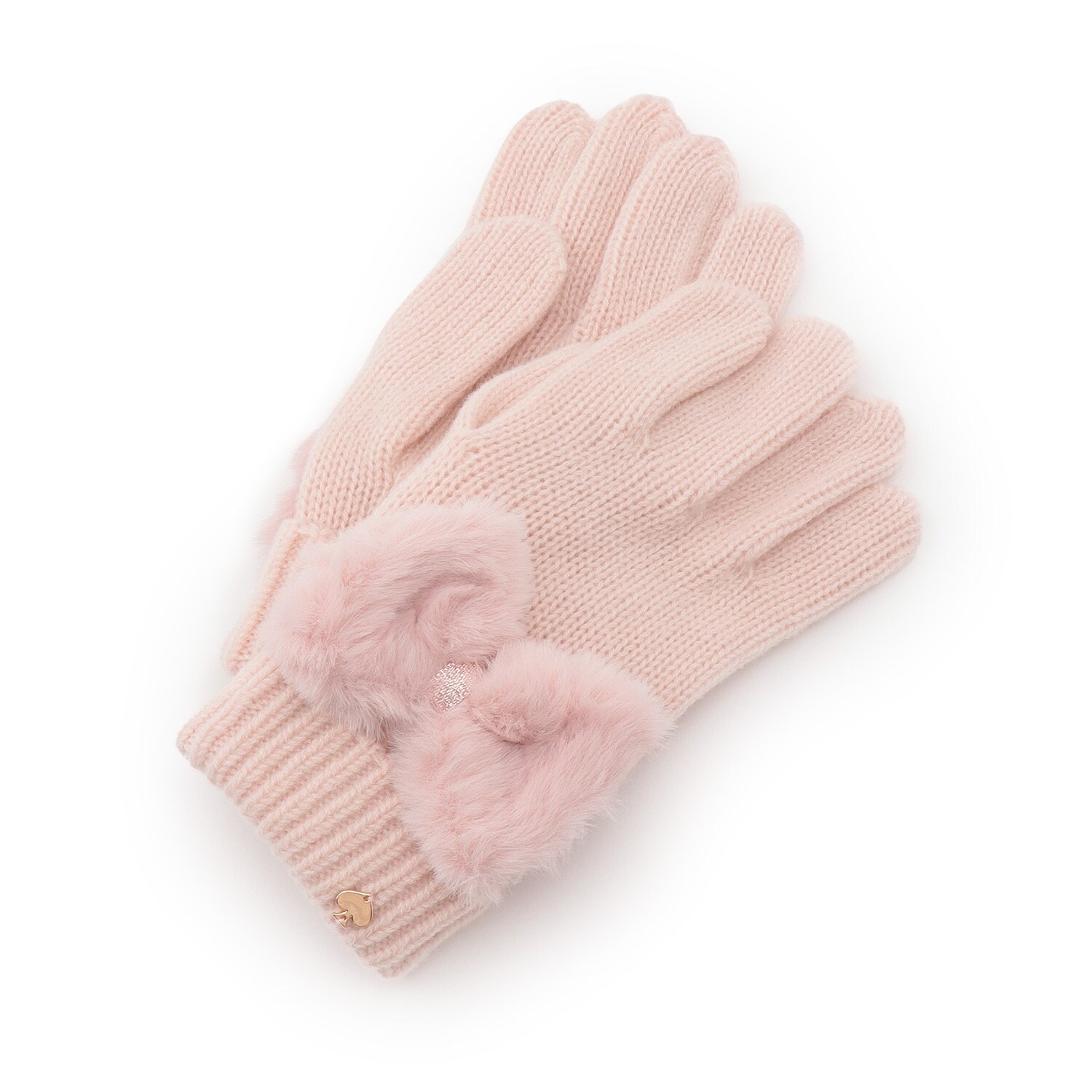 フェイクファーボウ手袋