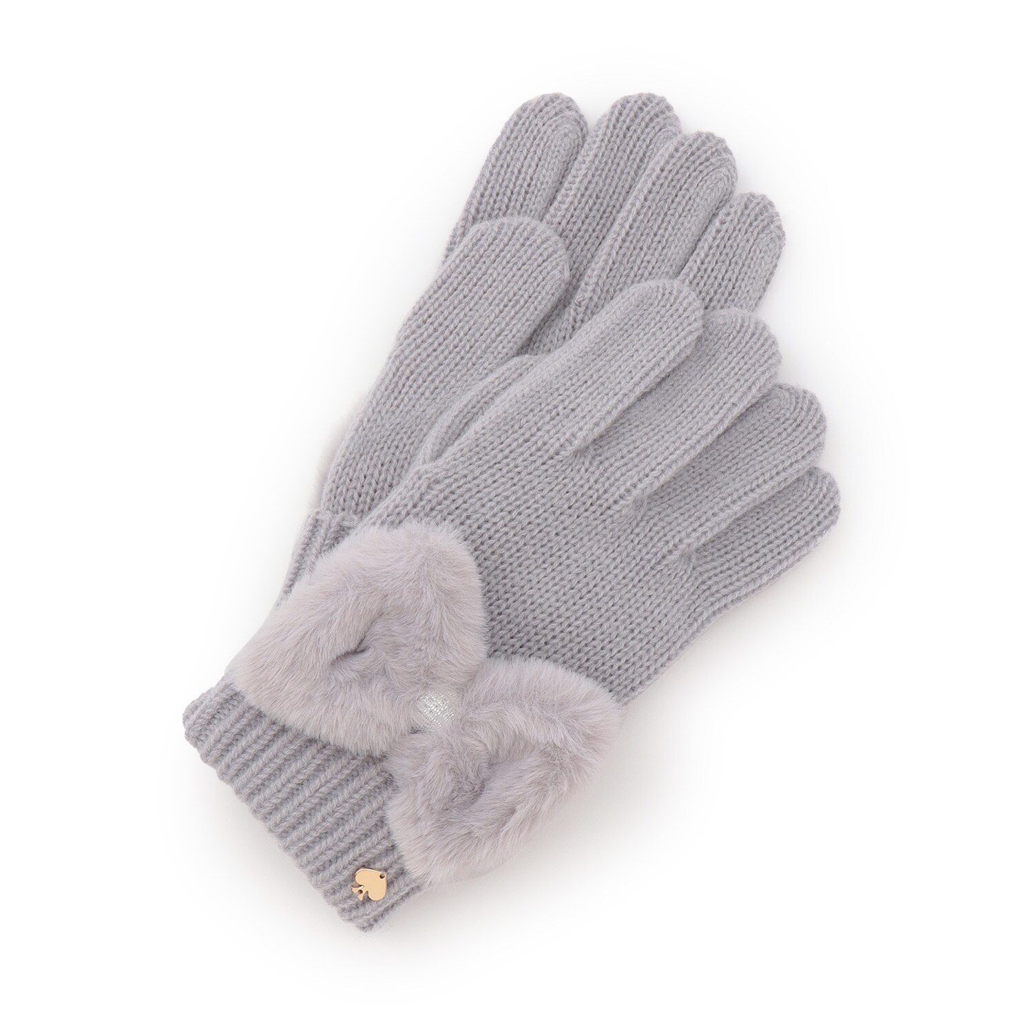 フェイクファーボウ手袋