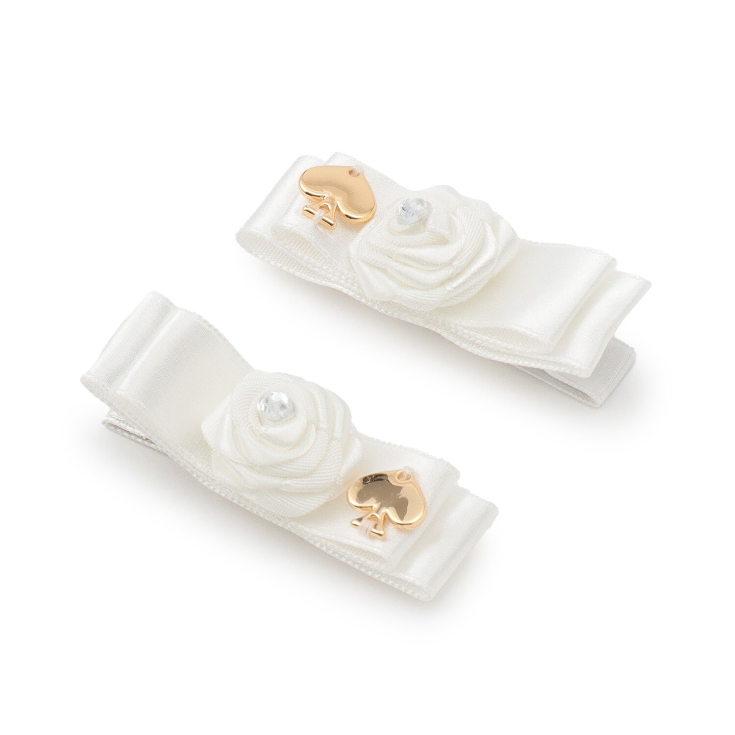 ローズツインヘアクリップ