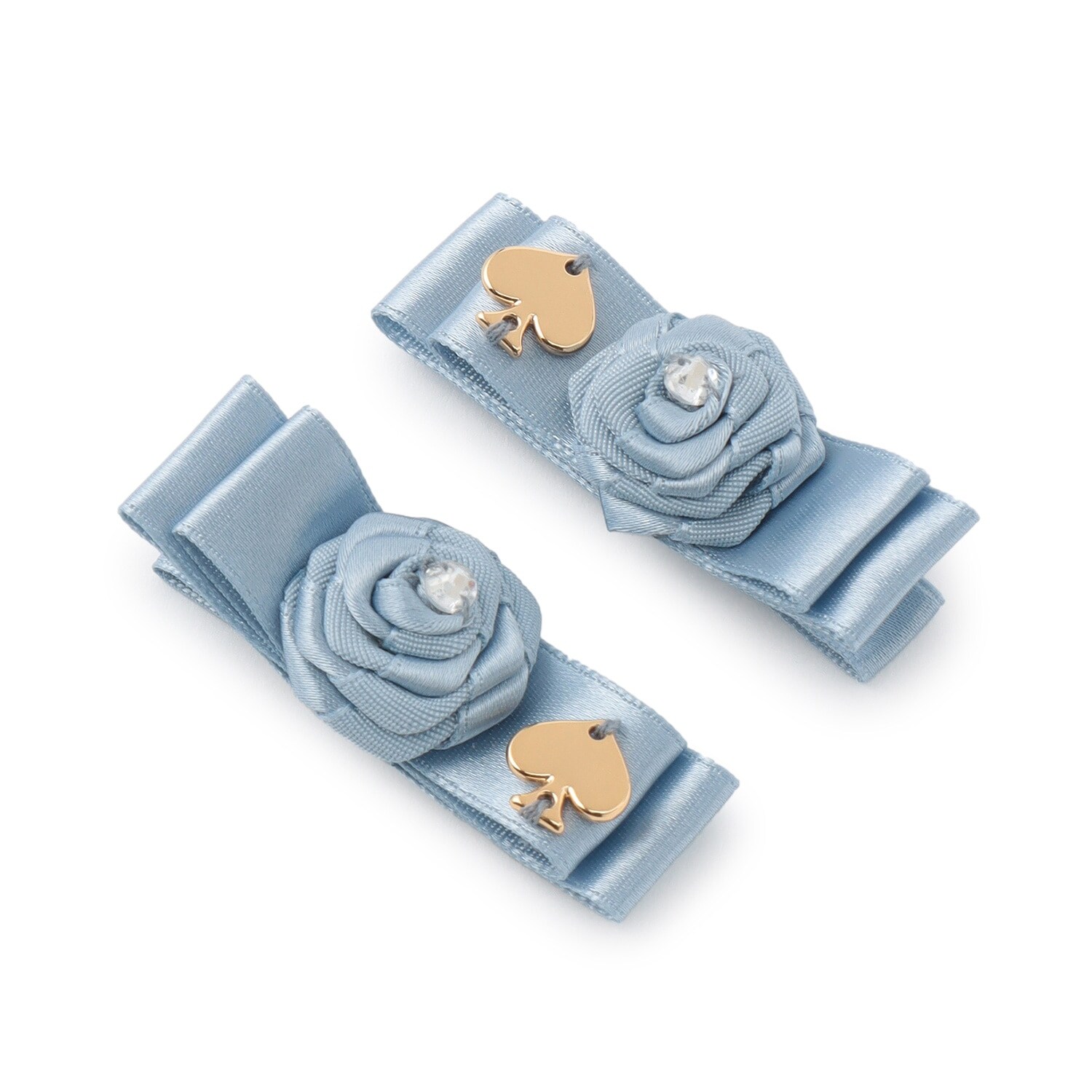 ローズツインヘアクリップ