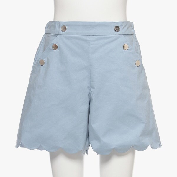 ガールズ  スカラップヘムキュロット