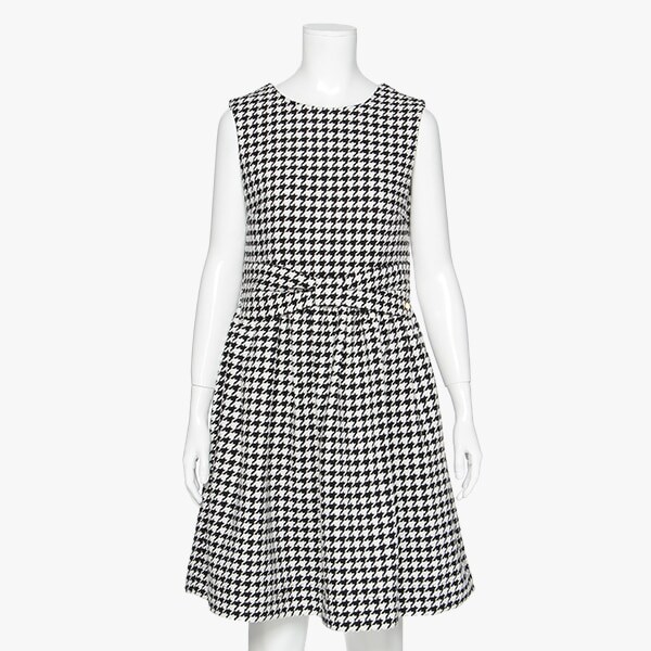 ジュニア ハウンドトゥースワンピース