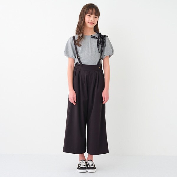 ガールズ ロングサロペット