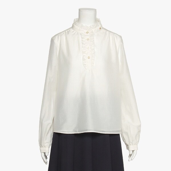 ガールズ ラッフルシフォンブラウス