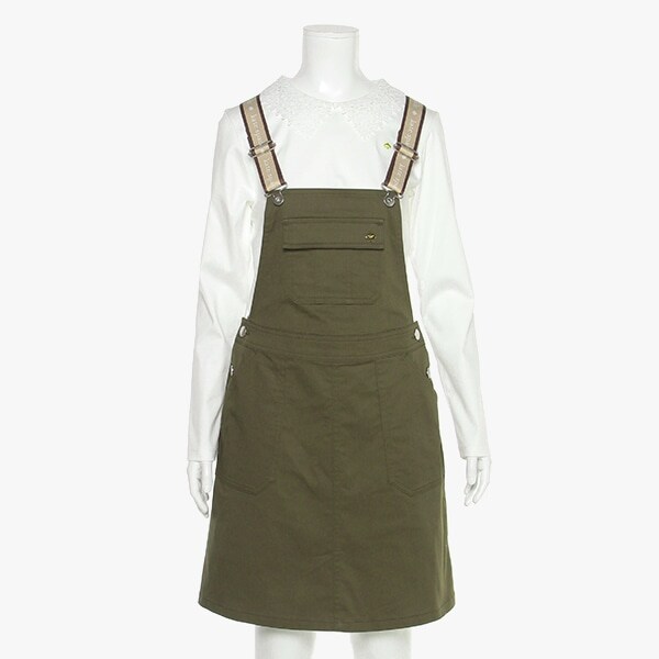 ガールズ ロゴベルトジャンパースカート