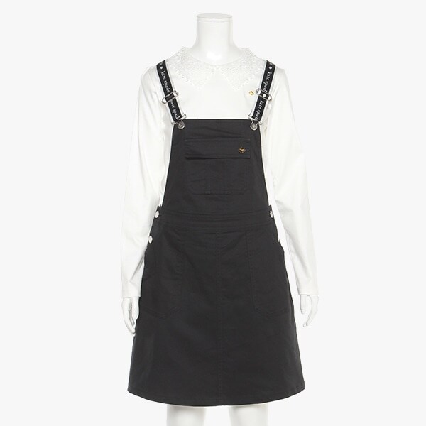 ガールズ ロゴベルトジャンパースカート