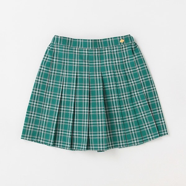 ガールズ チェックプリーツラップスコート