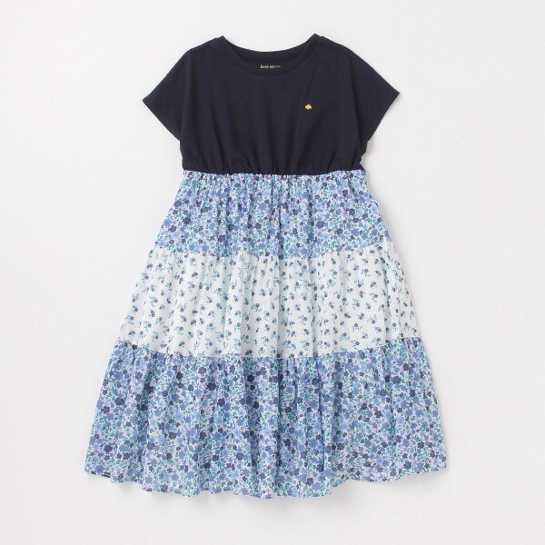 ガールズ フローラルミックスメディアワンピース