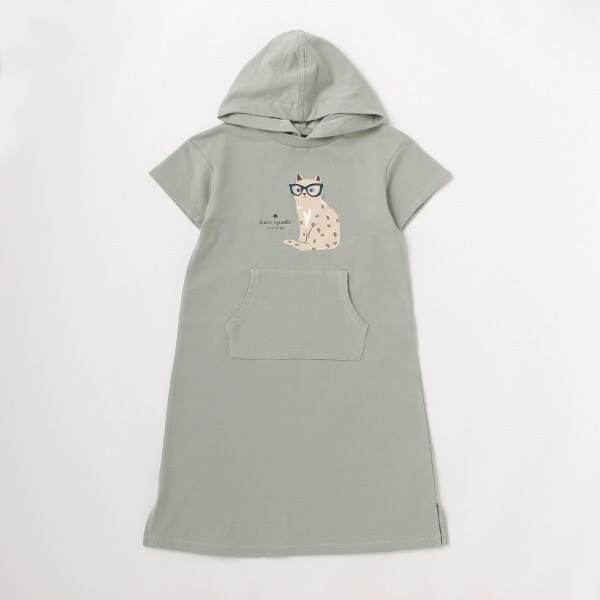 ガールズ キャットパーカワンピース