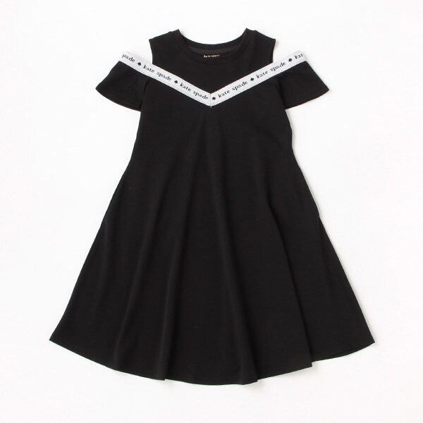 ガールズ ロゴラインフレアワンピース