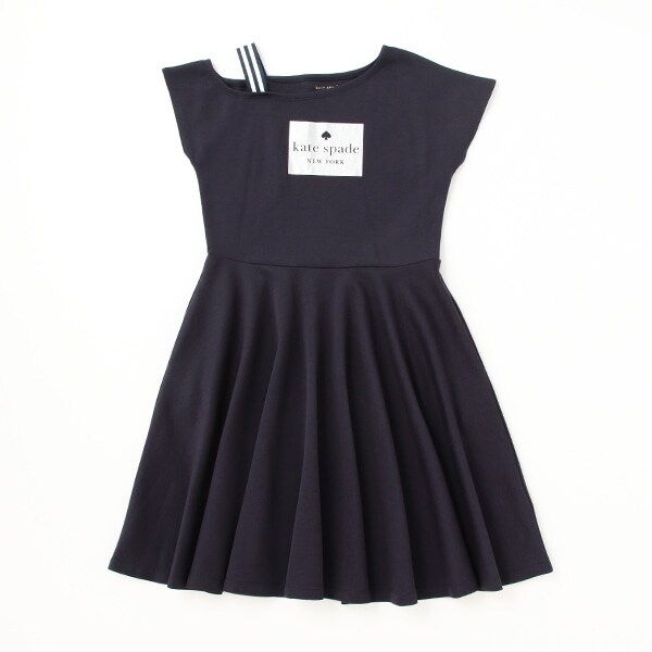 ガールズ ワンショルダーロゴワンピース