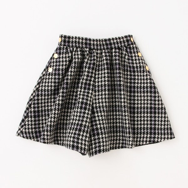 ガールズ 千鳥柄キュロットスカート