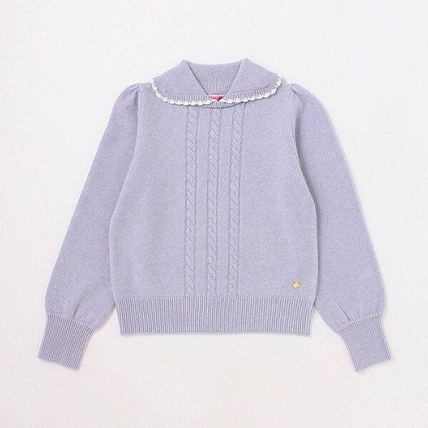 ガールズ 衿つきセーター
