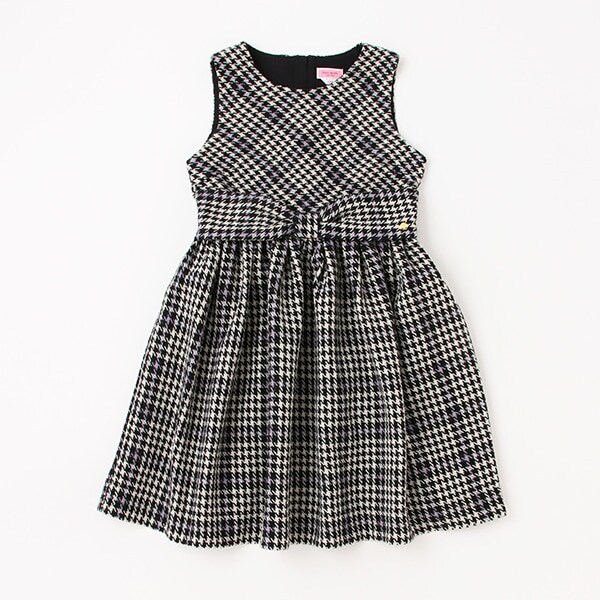 ガールズ 千鳥柄ジャンパースカート