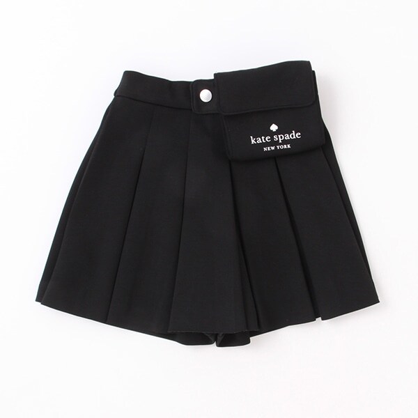 ガールズ バッグつきダブルニットキュロットスカート