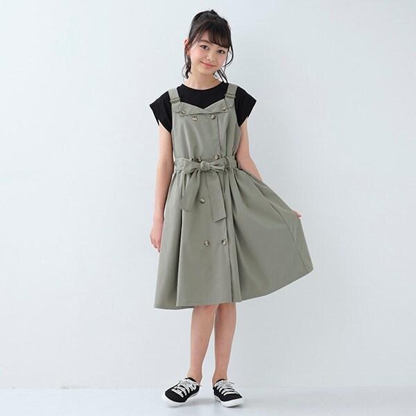 ガールズ トレンチワンピース