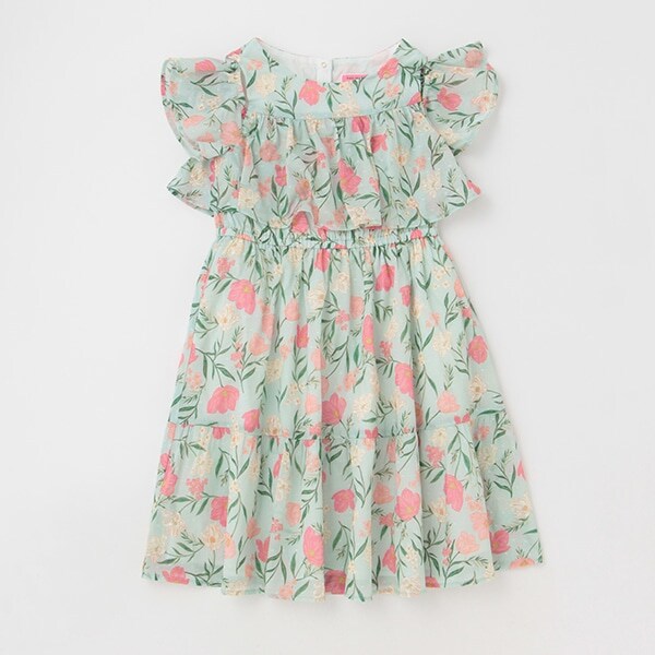 ガールズ チューリップオフショルダーワンピース