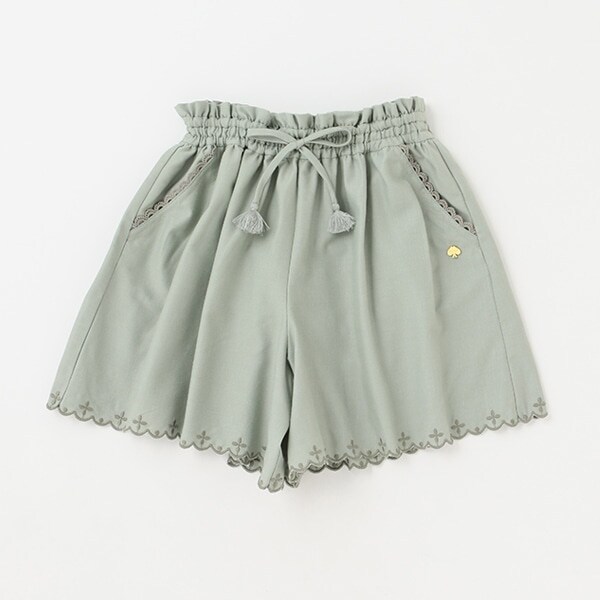 ガールズ エンブロイダリーキュロットスカート