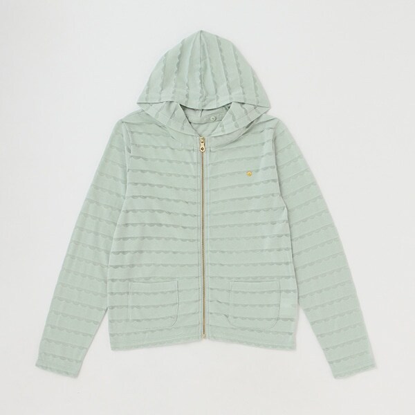 ガールズ バーンアウトスカラップパーカ